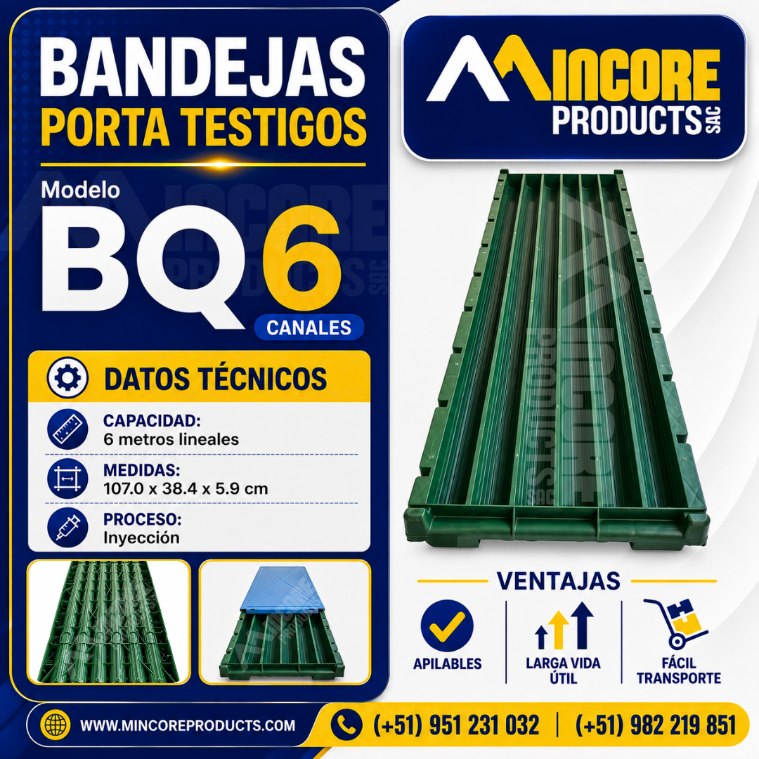 BANDEJAS PORTA TESTIGOS BQ – MINCORE PRODUCTS