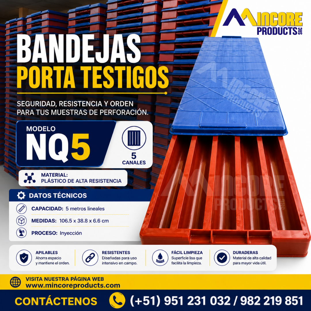 BANDEJAS PORTA TESTIGOS NQ – MINCORE PRODUCTS