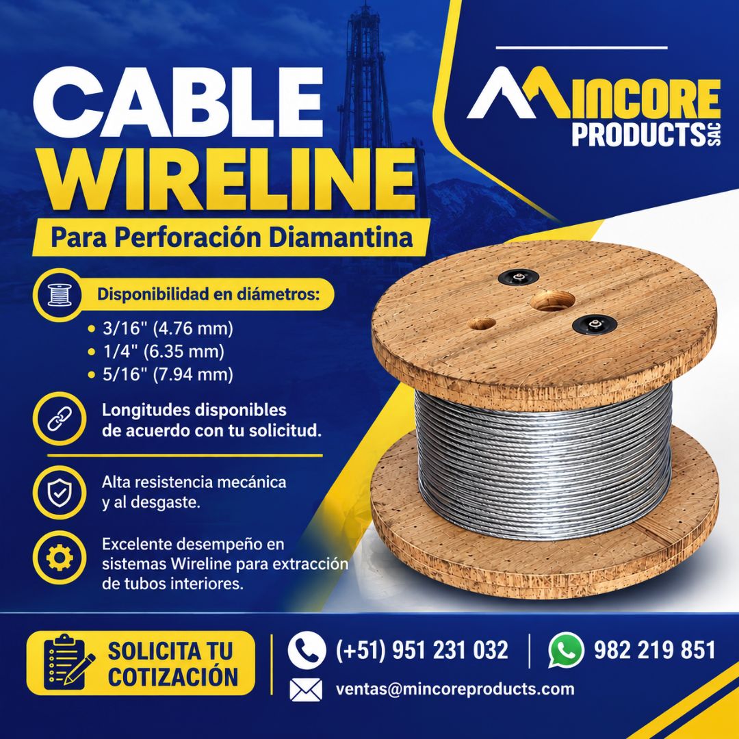 CABLE WIRELINE PARA PERFORACIÓN DIAMANTINA