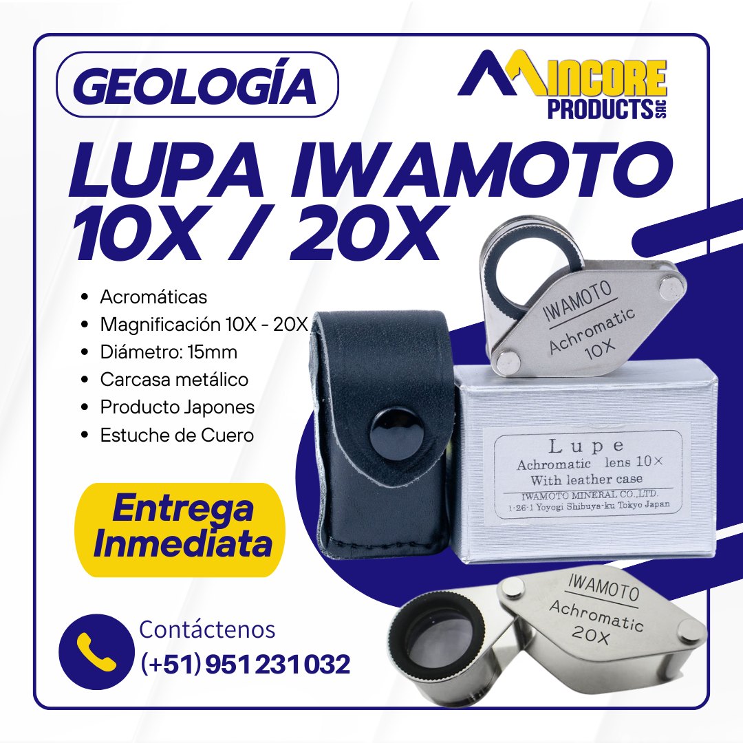 Lupa Geológica Iwamoto 10X / 20X