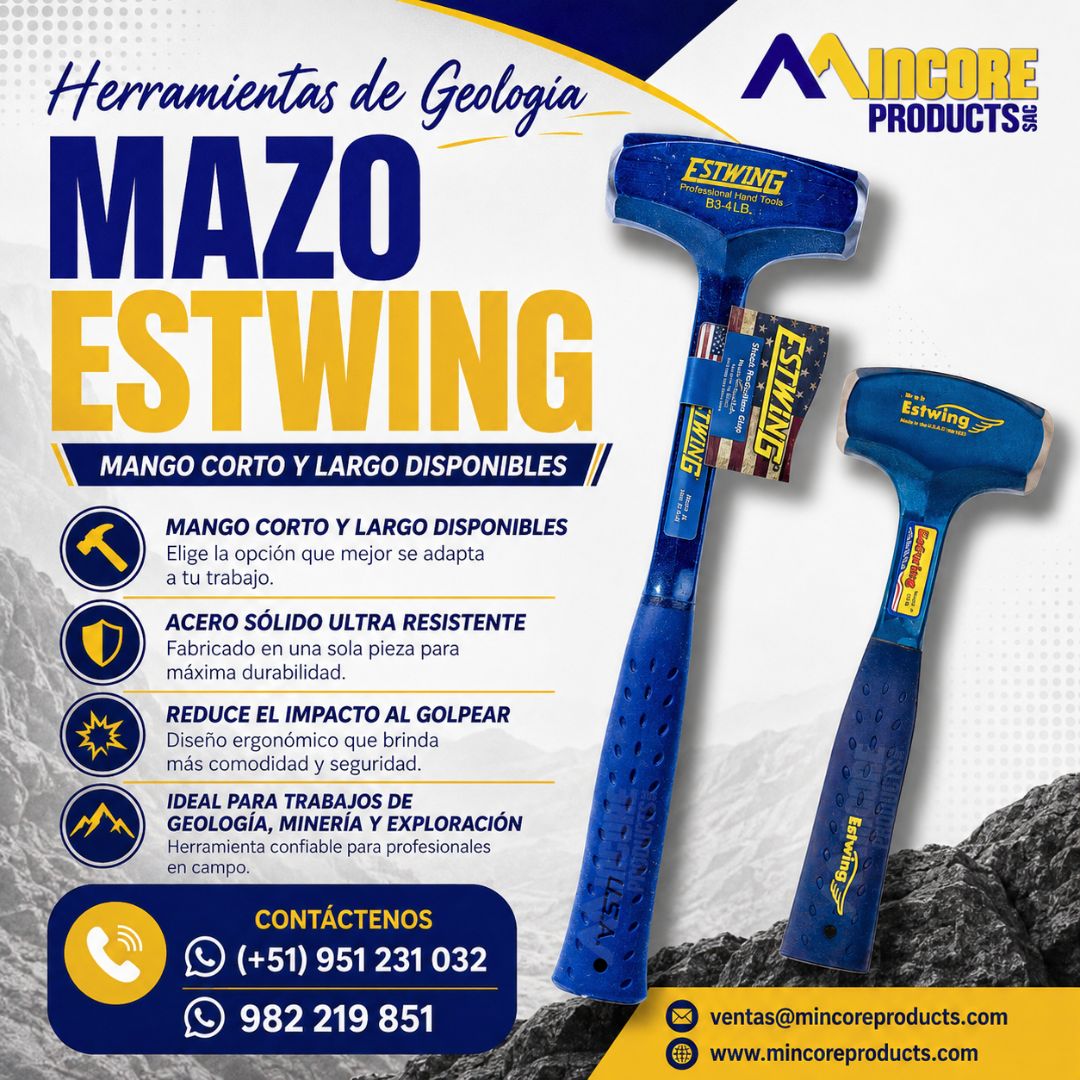 Mazos Estwing y Ox Tools para Geología, Minería y Exploración